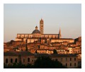 Spedisci la cartolina "Ultimi raggi di sole sul Duomo di Siena"