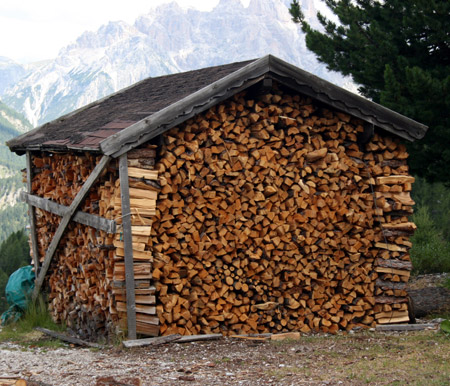 La casa per la legna