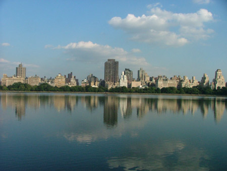 Central Park, vista su Manhattan