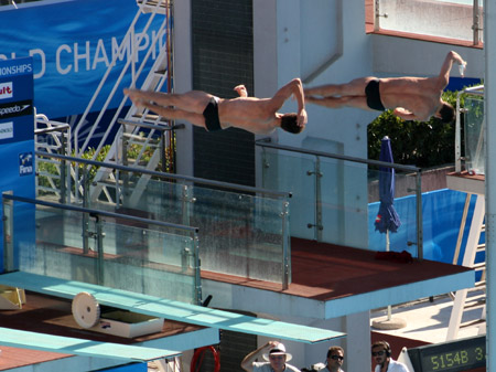 Mondiali di nuoto - Tuffi dal trampolino elastico