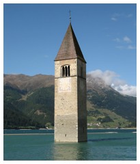 Il campanile del lago Resia
