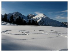 La firma sulla neve