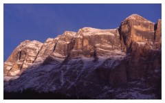 Val Badia: il monte Croce verso il tramonto