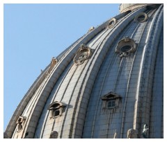 Spicchi della cupola di San Pietro