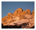 Spedisci la cartolina "Tramonto invernale sul Rosengarten"