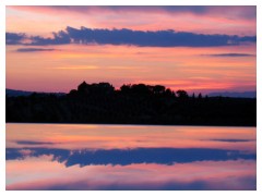 Gli ultimi colori del tramonto