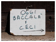 Oggi baccal e ceci