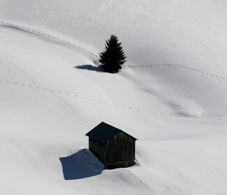 Paesaggio di montagna rilassante