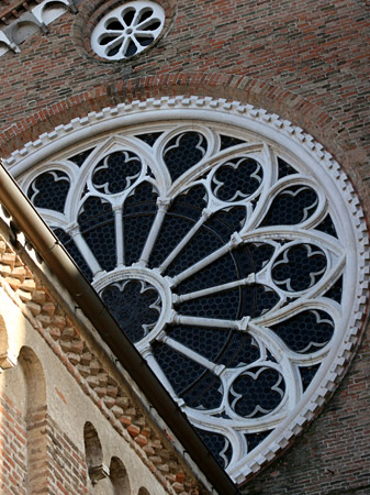 Padova, il rosone della Basilica del Santo