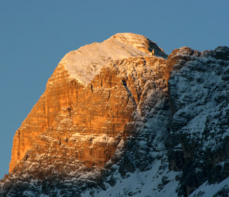 L'alba sulla Tofana di Rozes