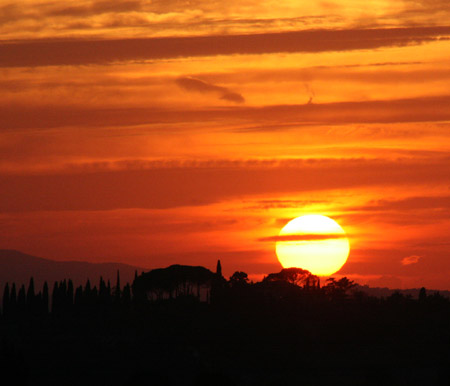 Scende il sole