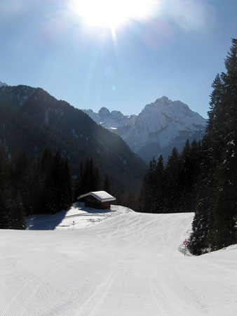 Affollamento sulle piste in Val di Fassa, direi di no