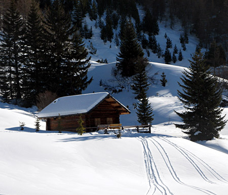 Baita sulle piste della Val Badia