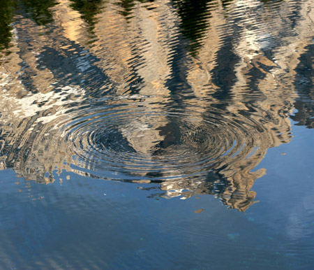 Cerchi sui riflessi del Latemar