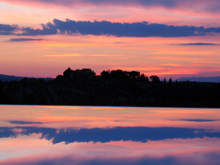 Gli ultimi colori del tramonto