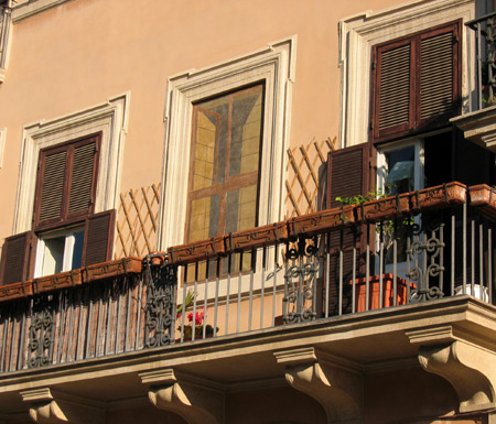 Falsa finestra a Piazza Navona