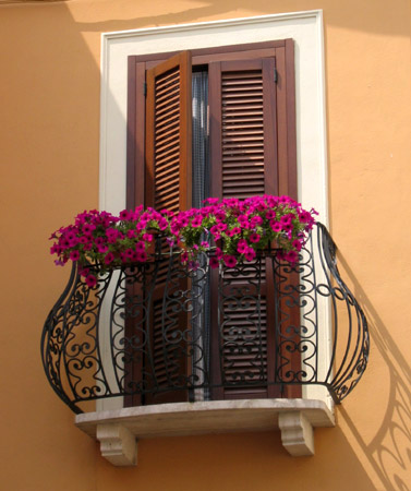 Fiori sul balcone