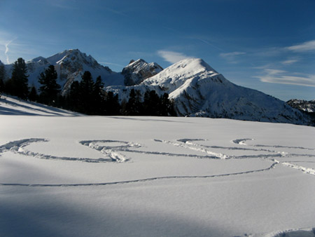 La firma sulla neve