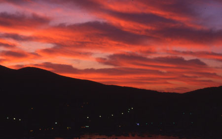 Il cielo al tramonto