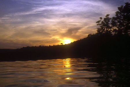 Tramonto in piscina