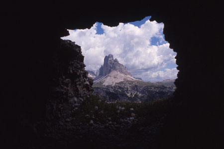 Monte Piana: vista sulle Tre Cime di Lavaredo