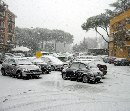 Nevicata a Roma
