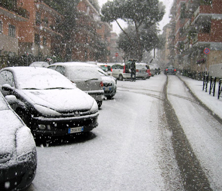 Nevicata 12 febbraio 2010 a Roma