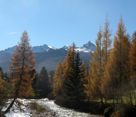 Paesaggio autunnale a Cortina