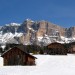 Sulle piste di Pedraces guardando il monte Santa Croce