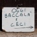 Oggi baccal e ceci