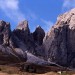 Passo Gardena, vista sul gruppo del Cir