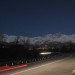 La luna illumina le montagne di Biella