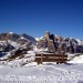 Panchina con vista sulle Dolomiti