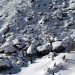 La neve ricopre i massi a Passo Falzarego