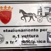 Stazionamento vettura a trazione ippica