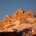 Tramonto invernale sul Rosengarten